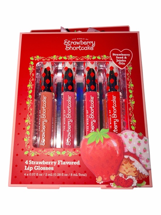 Strawberry Shortcake Other - NWT Strawberry Shortcake Flavored Lip Gloss Set 4 Pack Infused with Jojoba Oil